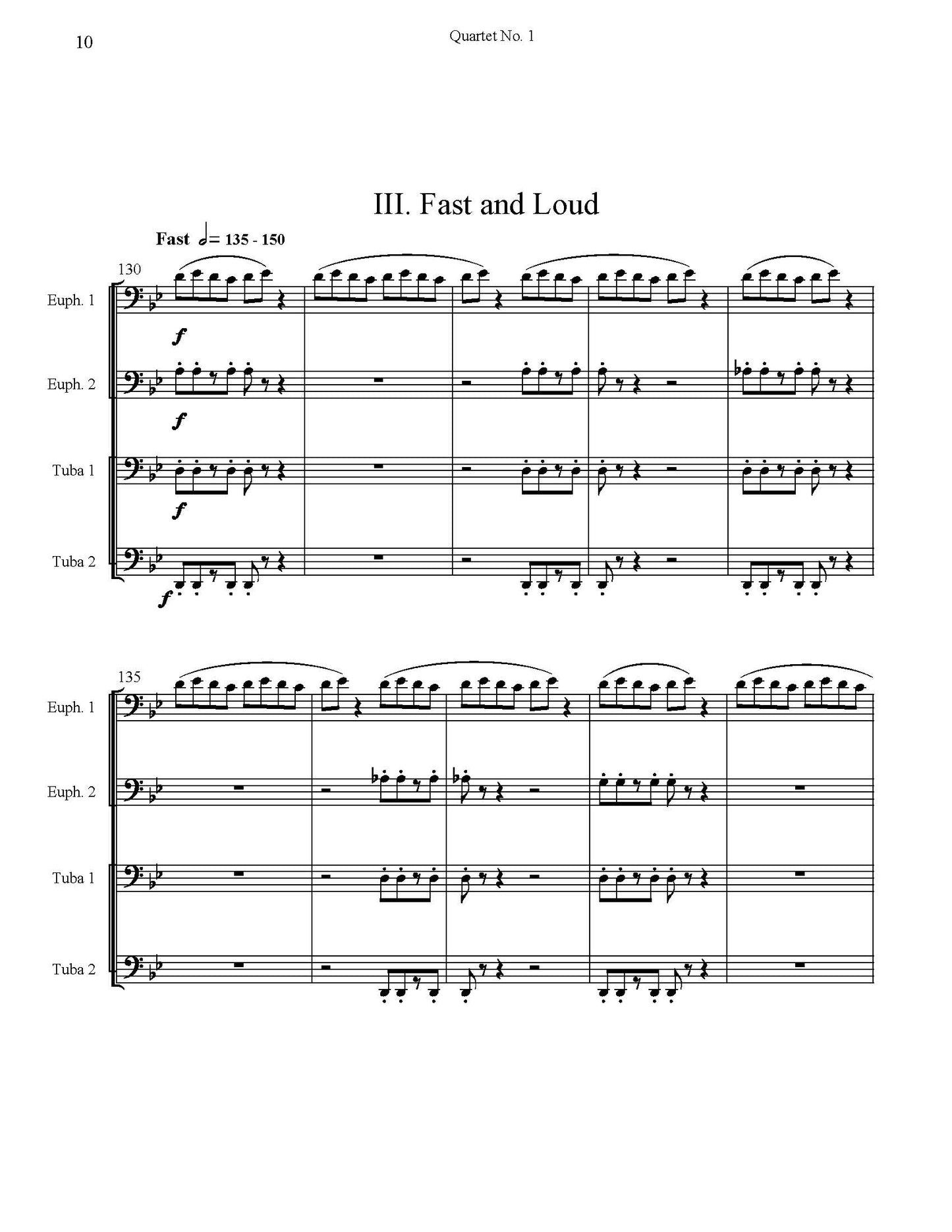 Hackett- Tuba Quartet No. 1