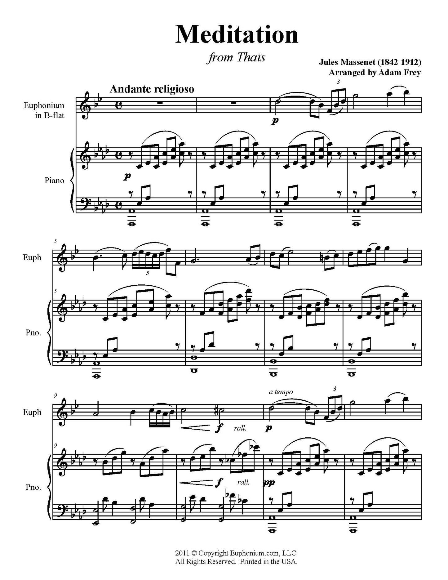 Massenet arr. Frey - Meditation