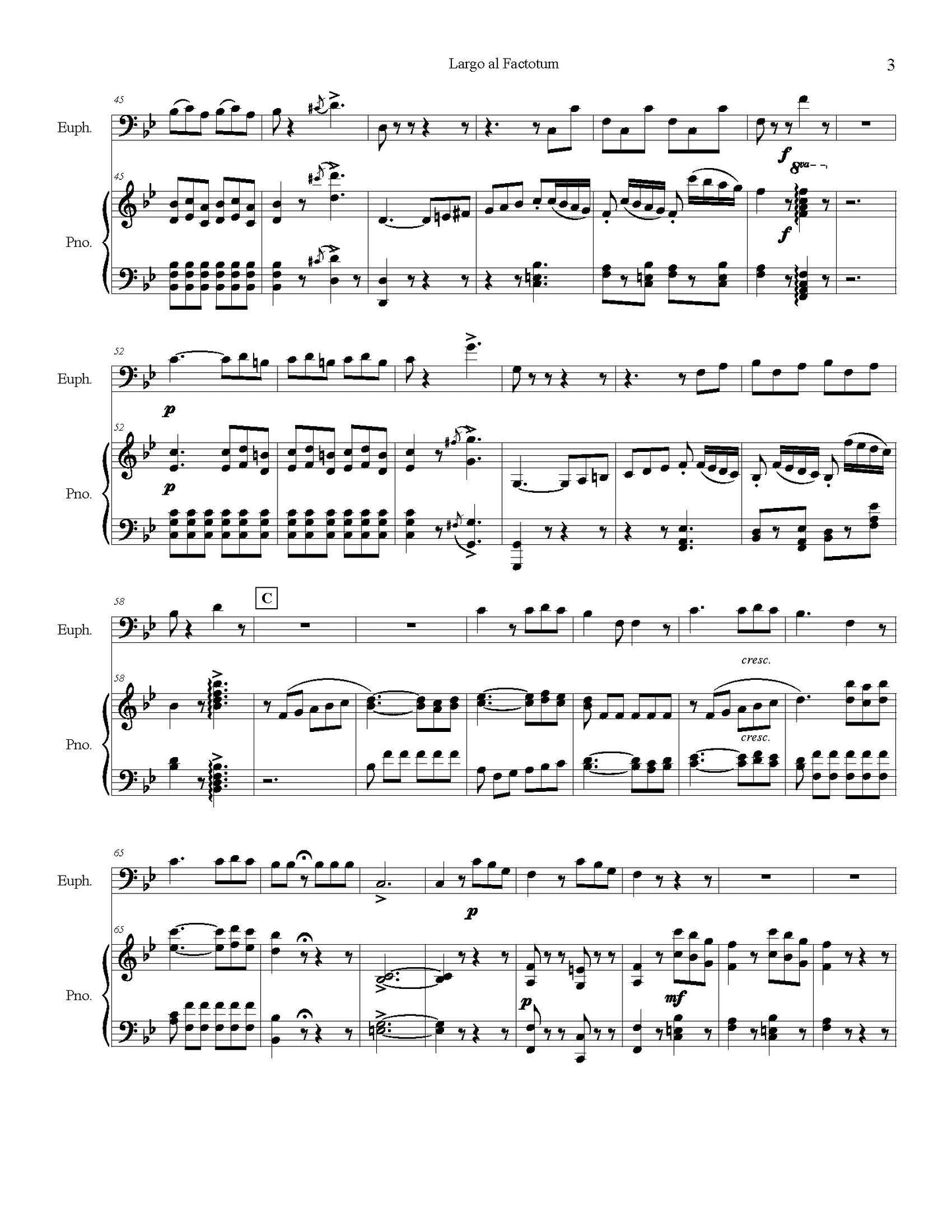 Rossini arr. Frey - Largo al Factotum - DOWNLOAD