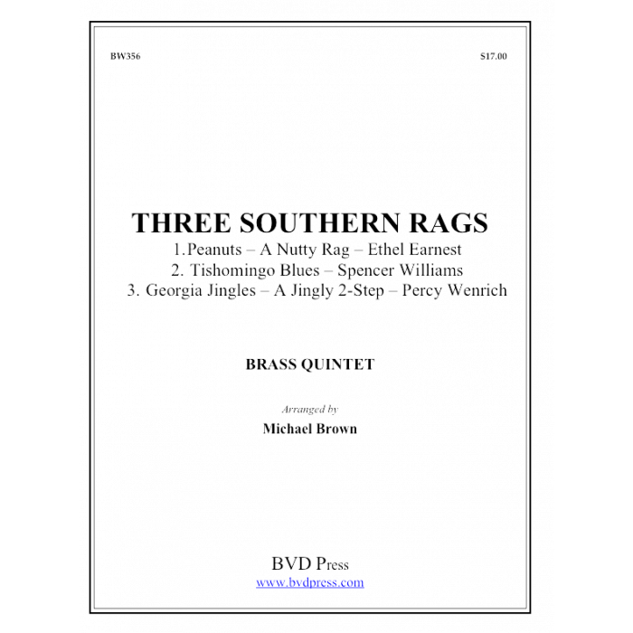 Brown, Michael - Three Southern Rags – TubaMusic.com & Euphonium.com