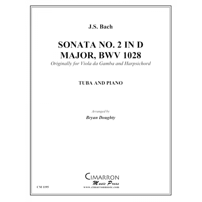 Bach, JS - Sonata No. 2 in D Major, BWV 1028