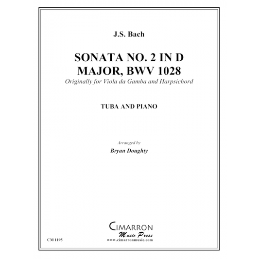 Bach, JS - Sonata No. 2 in D Major, BWV 1028