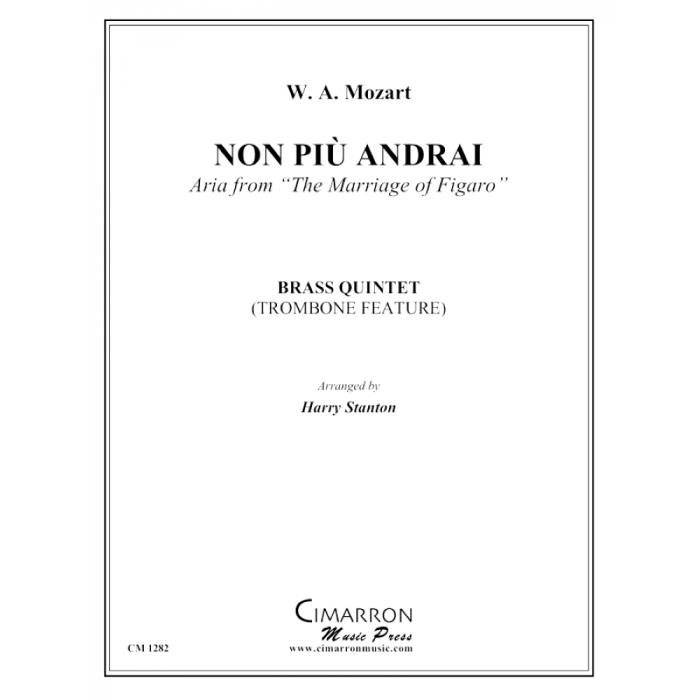 Mozart arr. Stanton - Non Piu Andrai