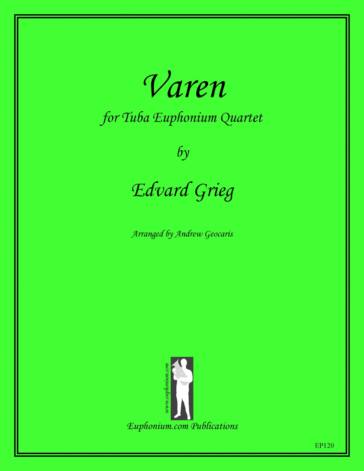 Grieg/Geocaris - Varen (for Quartet) - DOWNLOAD