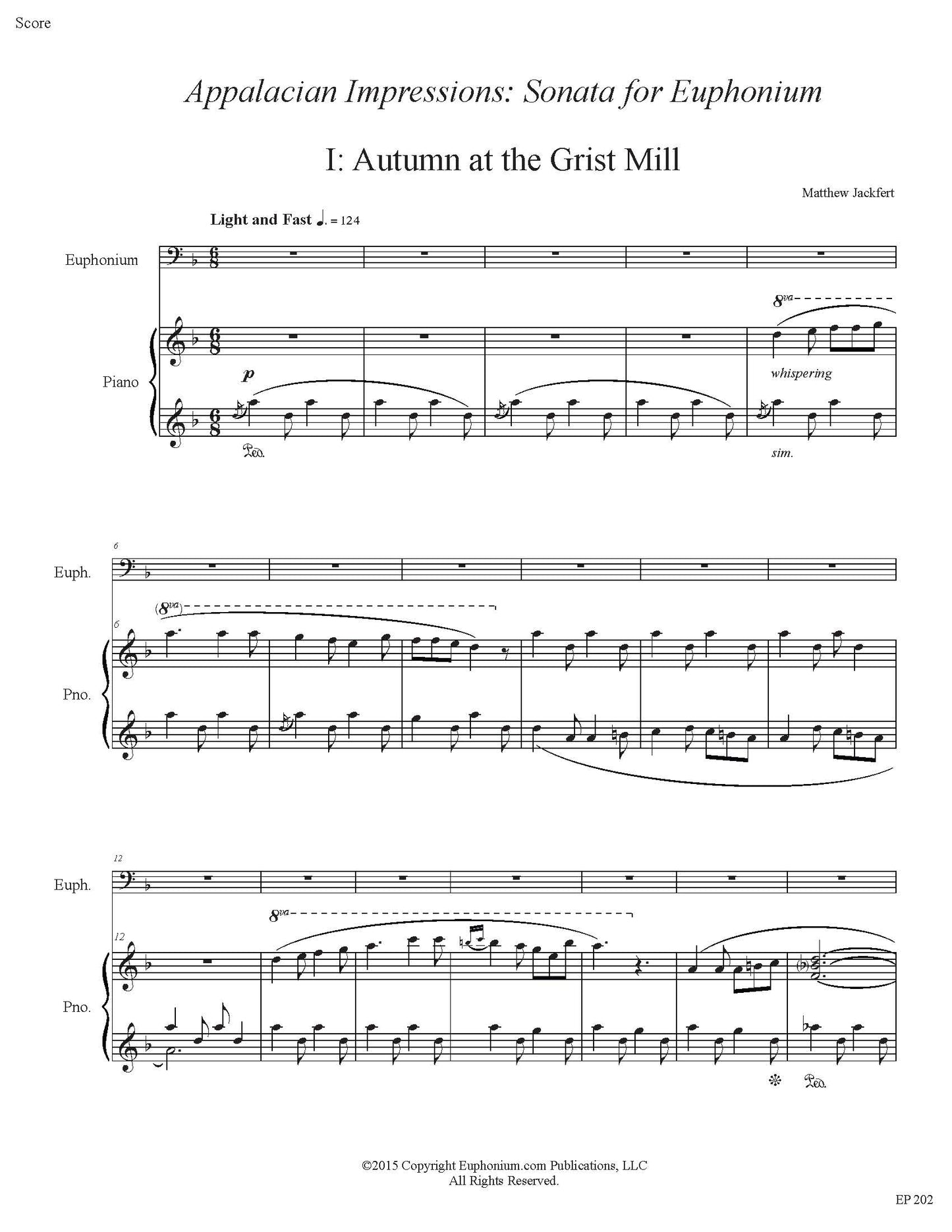 Jackfert - Appalachian Impressions: Sonata for Euphonium