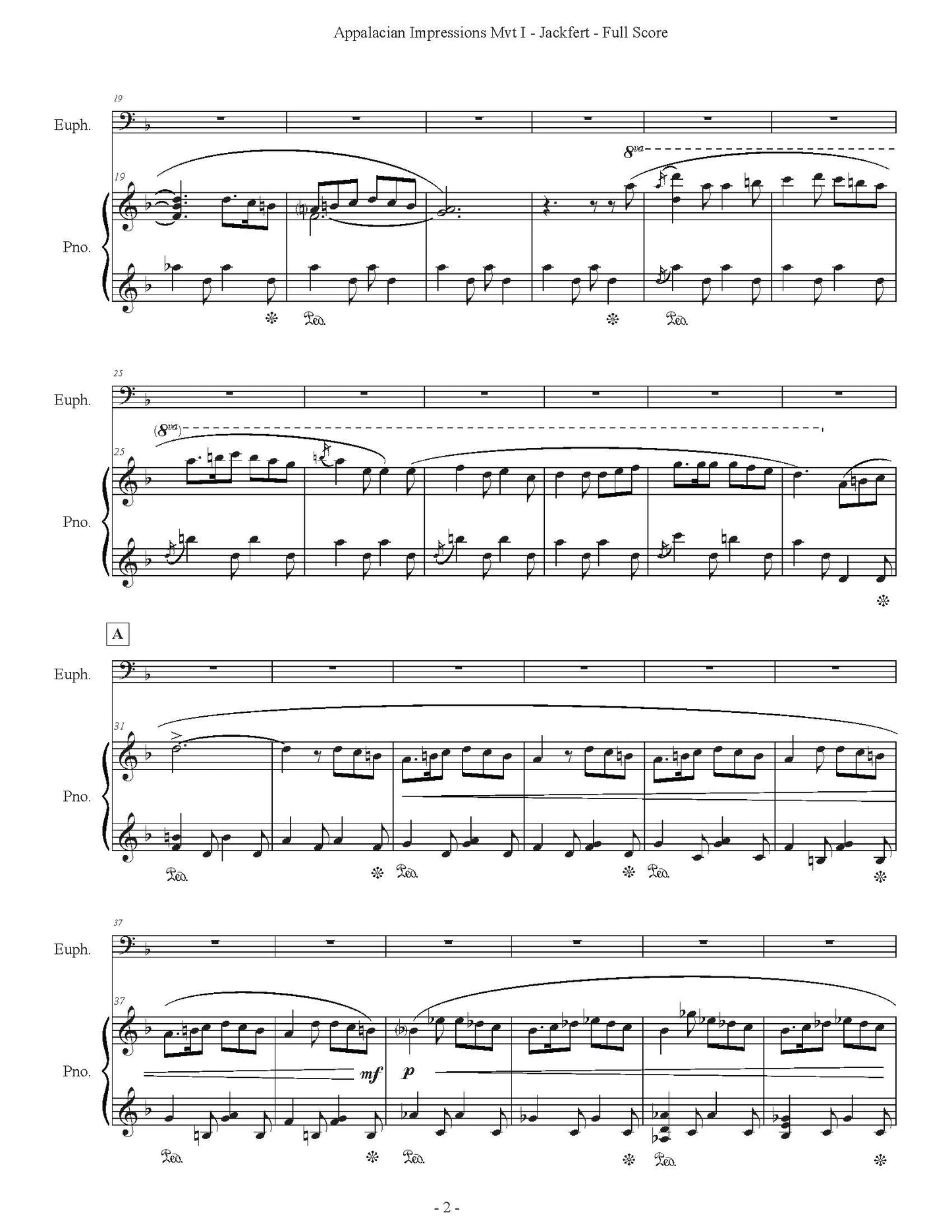 Jackfert - Appalachian Impressions: Sonata for Euphonium