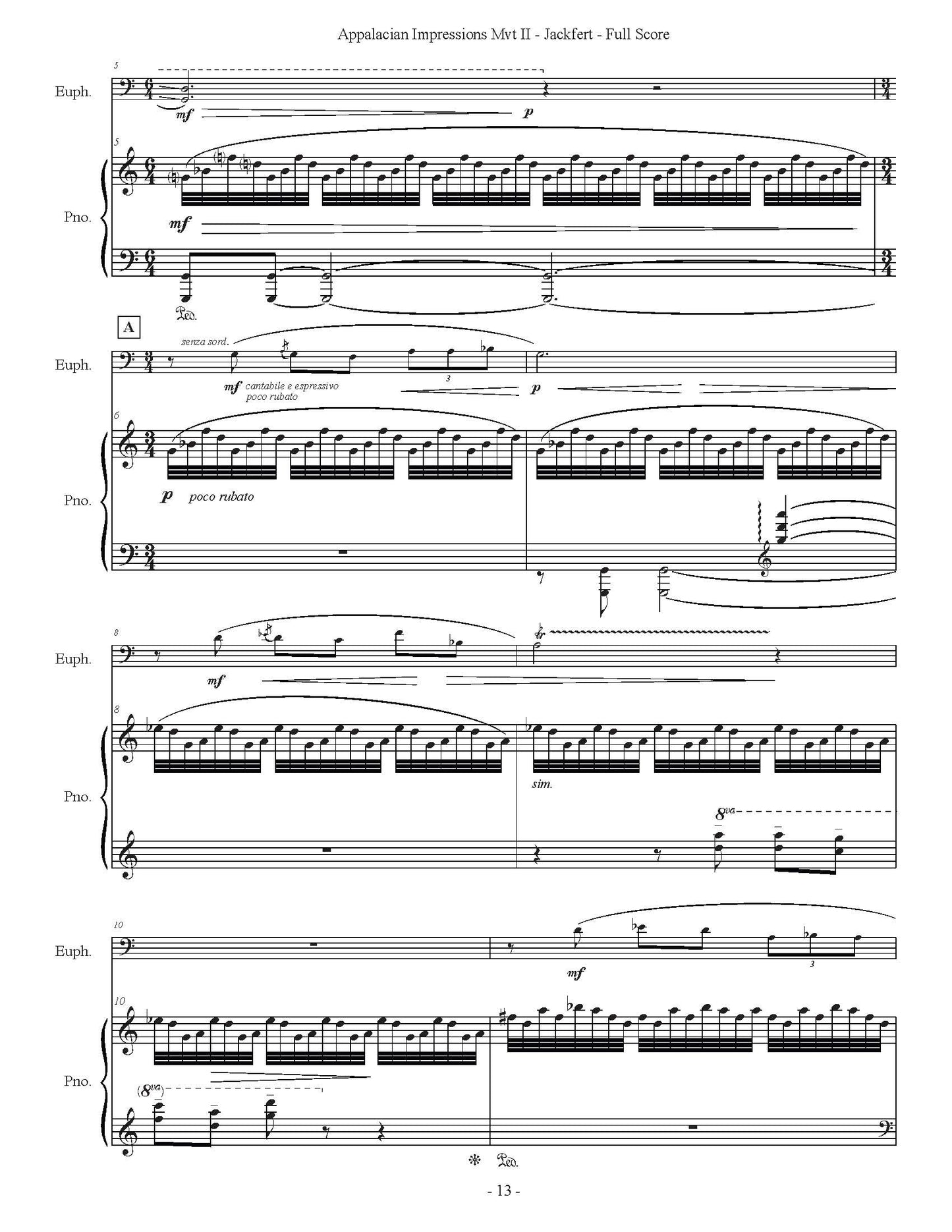 Jackfert - Appalachian Impressions: Sonata for Euphonium