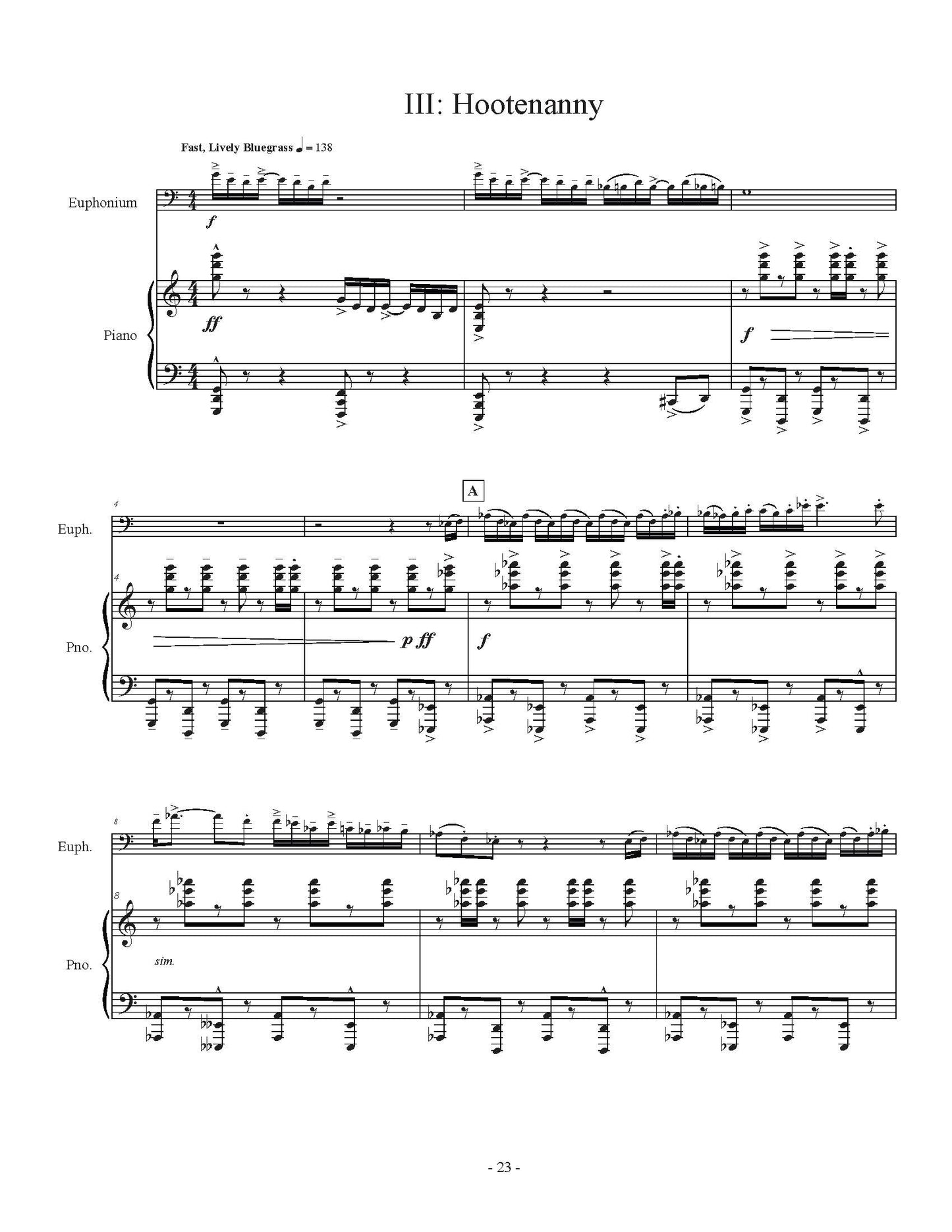 Jackfert - Appalachian Impressions: Sonata for Euphonium