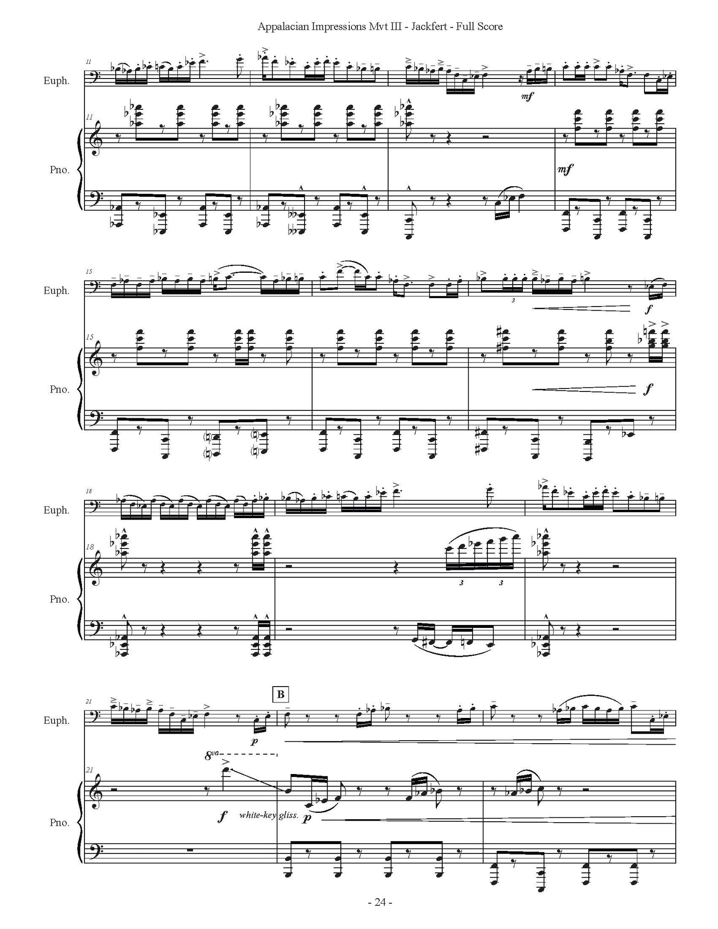 Jackfert - Appalachian Impressions: Sonata for Euphonium