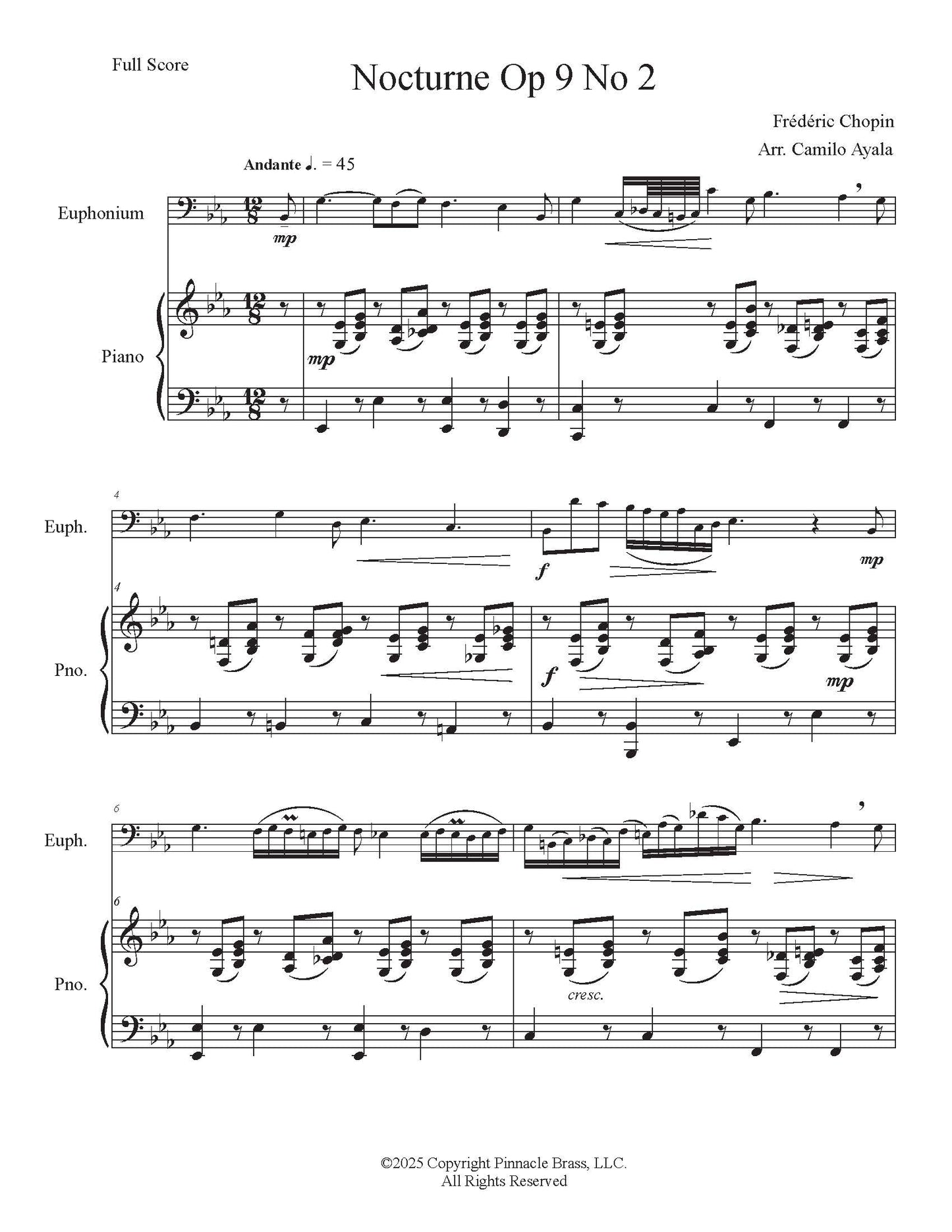 Chopin/Ayala - Nocturne Op 9 No 2