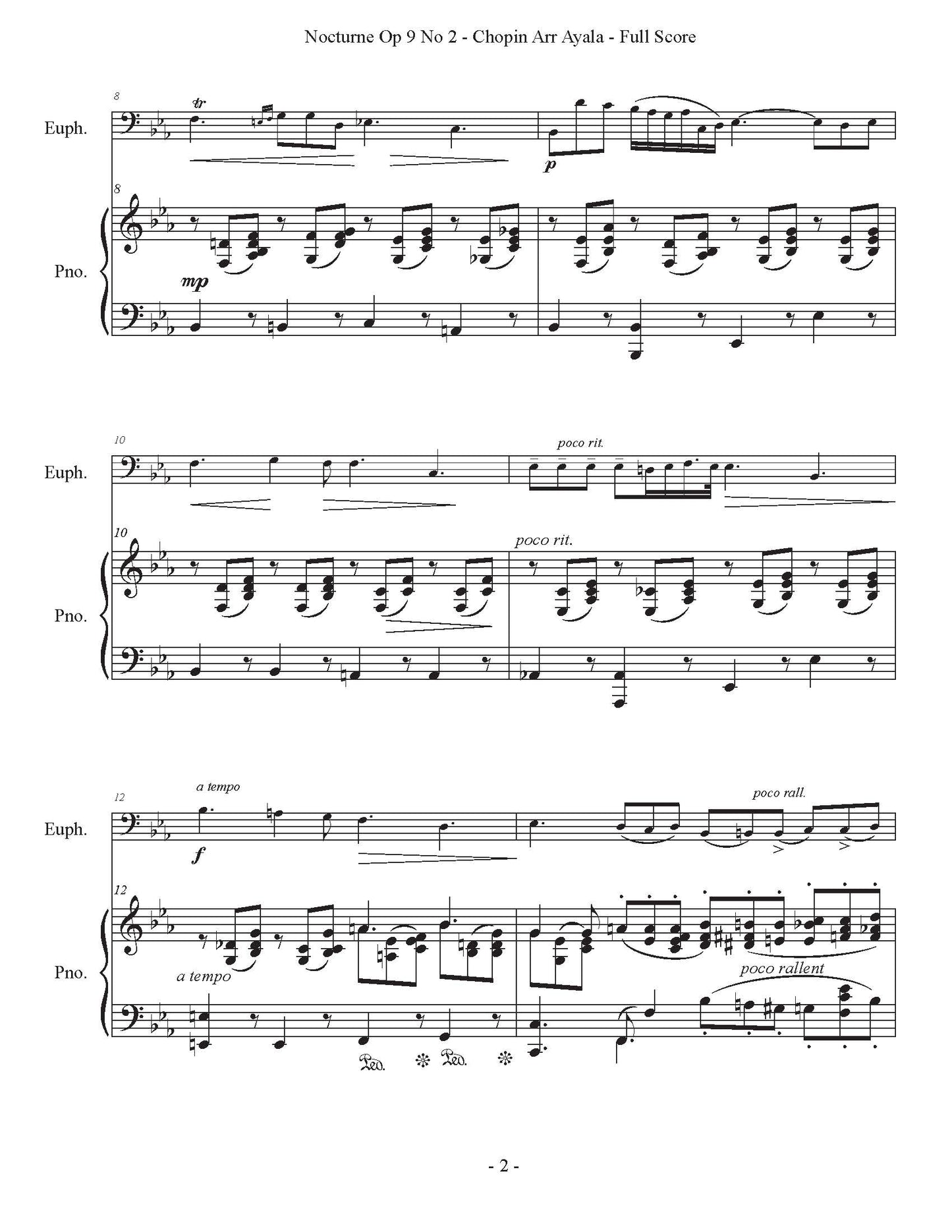 Chopin/Ayala - Nocturne Op 9 No 2