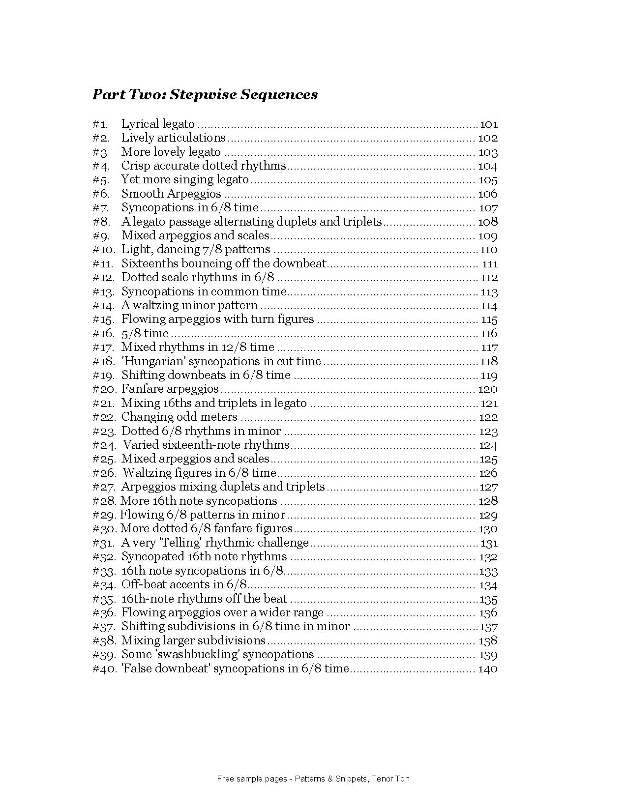 Edwards, Brad - Patterns & Snippets (Euphonium/Tenor Trombone)