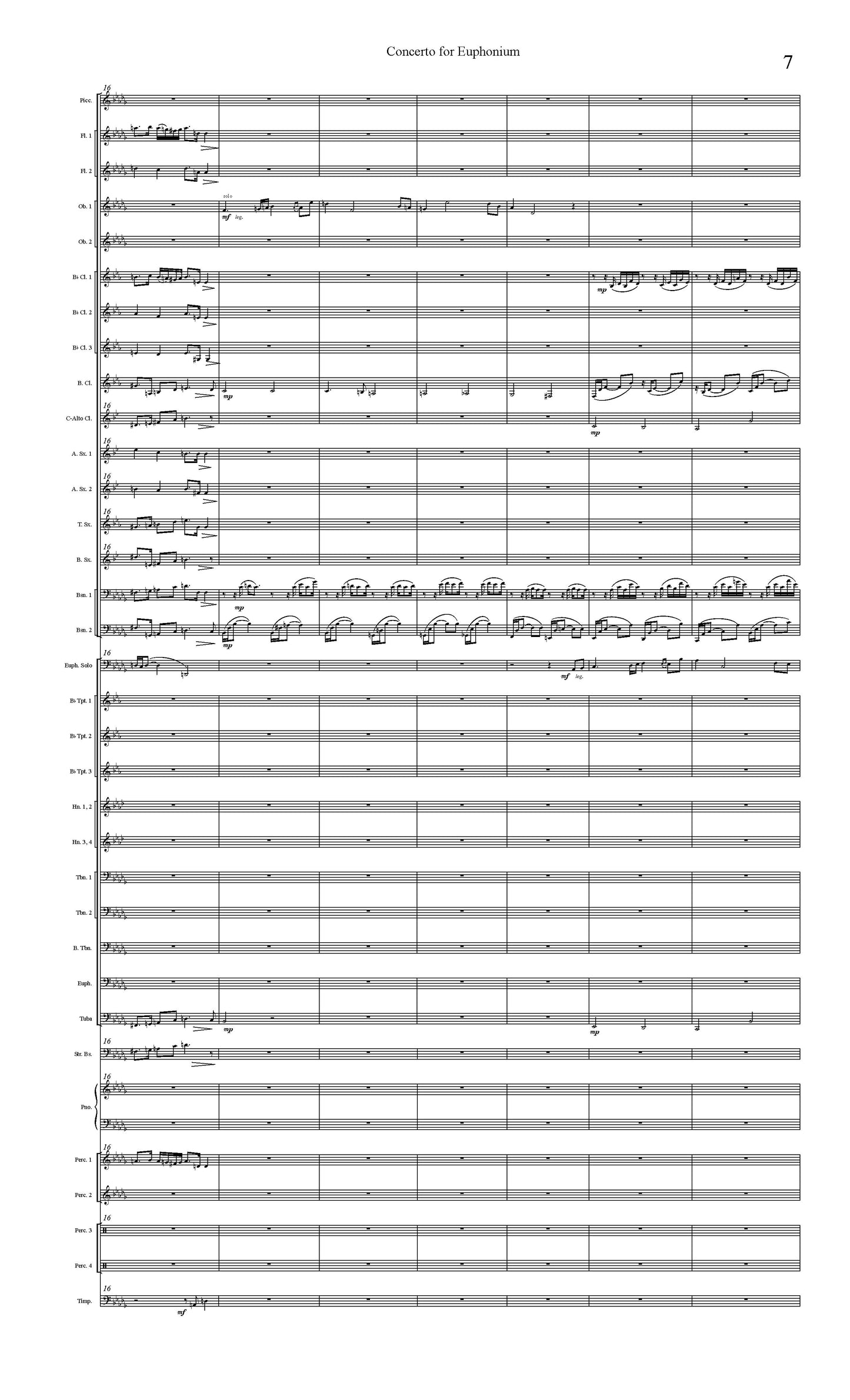 Brusick, William - Concerto for Euphonium WIND BAND