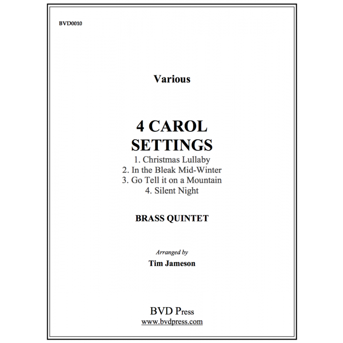 Various arr. Jameson - 4 Carol Settings