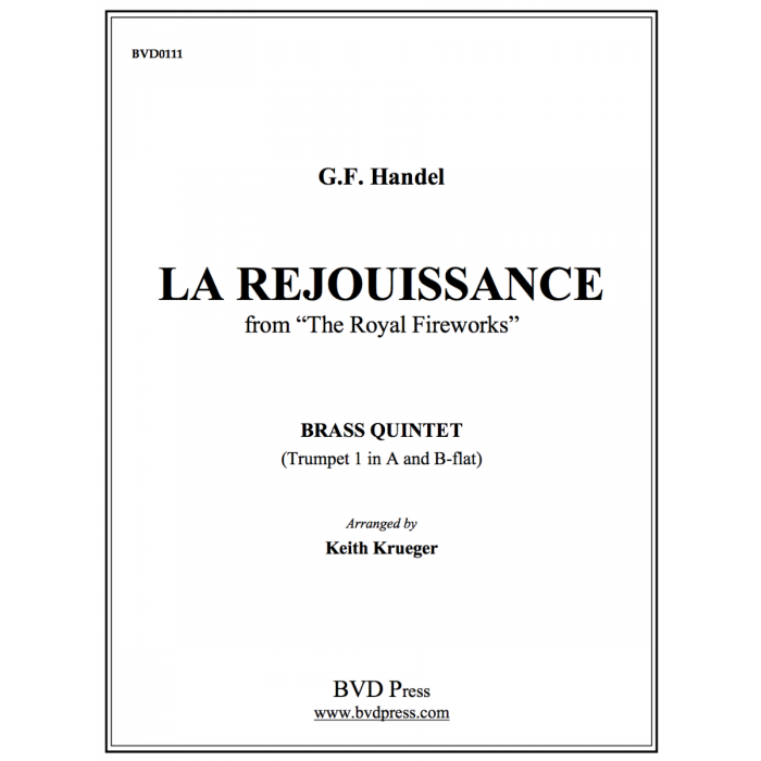 Handel arr. Krueger - La ReJouissance