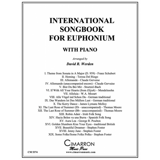 Various arr. Werden - International Song Book