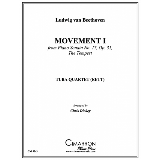 Beethoven arr. Dickey - Mvmt. 1 from Piano Sonata No. 17 Op. 31, The Tempest