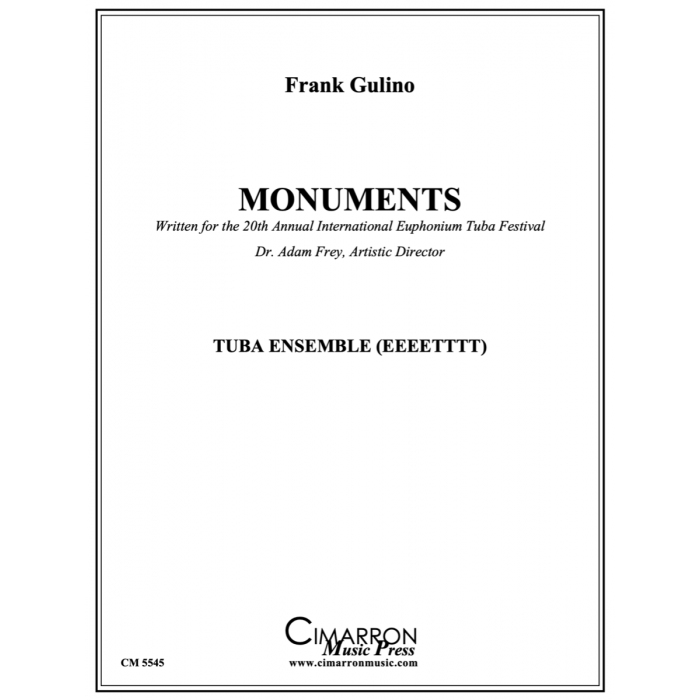 Gulino, Frank - Monuments for Tuba Euphonium Ensemble