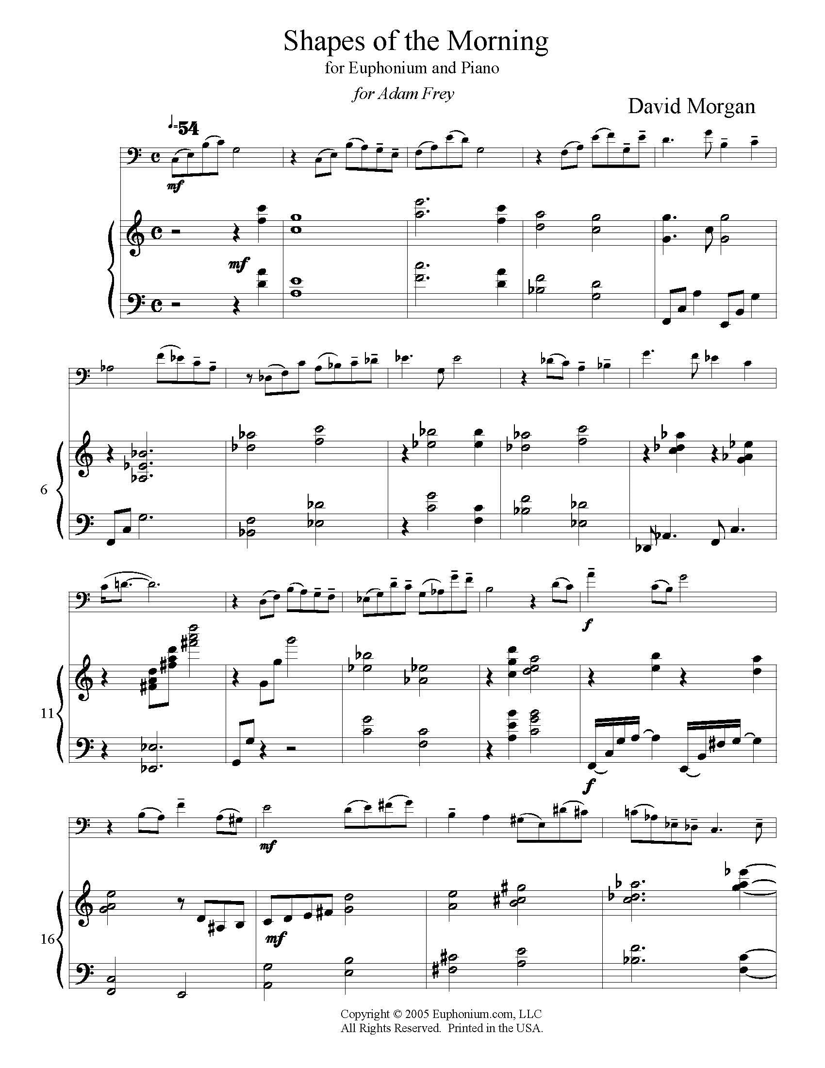 Morgan, David - Shapes of the Morning DOWNLOAD β TubaMusic.com ...