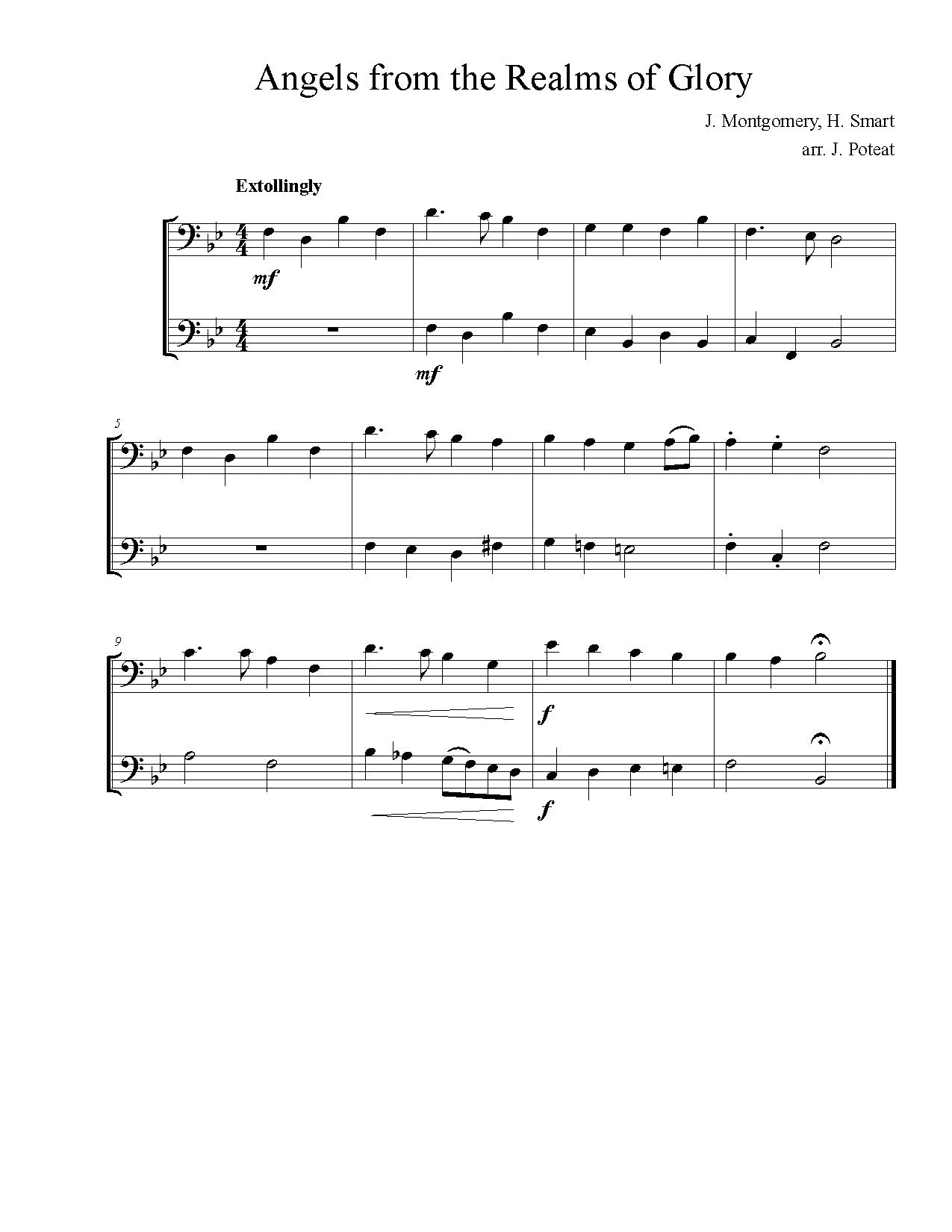 Christmas Duets BASS CLEF - DOWNLOAD