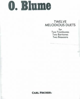 Blume - 12 Melodious Duets