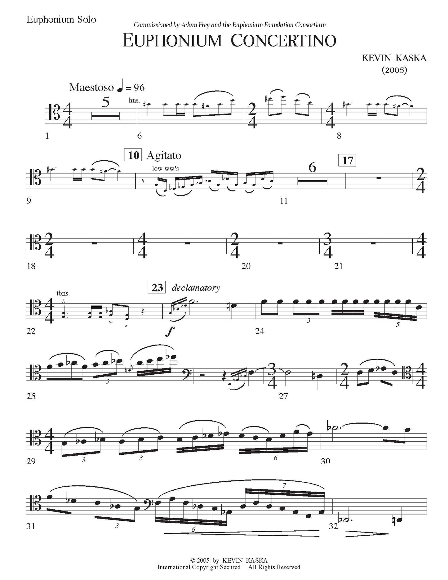 Kaska - Concertino for Euphonium
