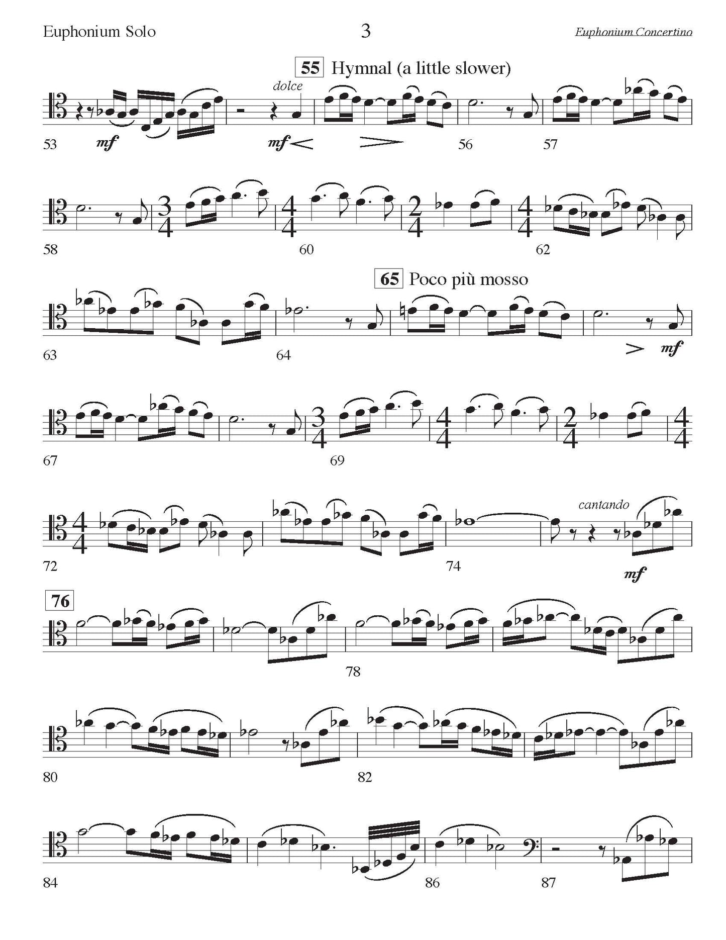 Kaska - Concertino for Euphonium