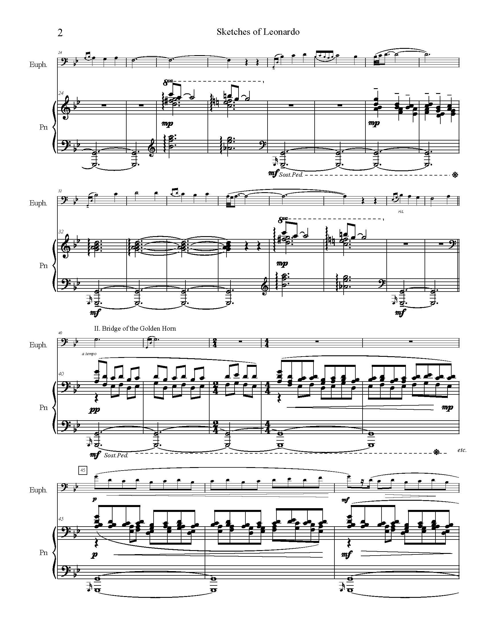 Sample Fein Feinstein, Allen - Sketches of Leonardo – TubaMusic.com & Euphonium.com