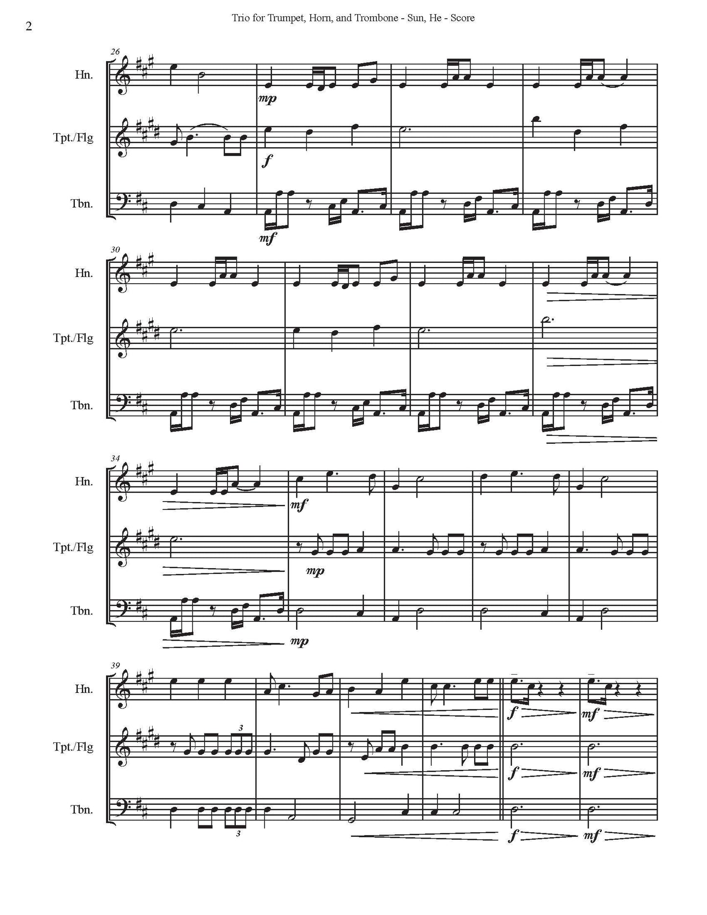 He Trio for Trumpet, Horn, and Trombone DOWNLOAD
