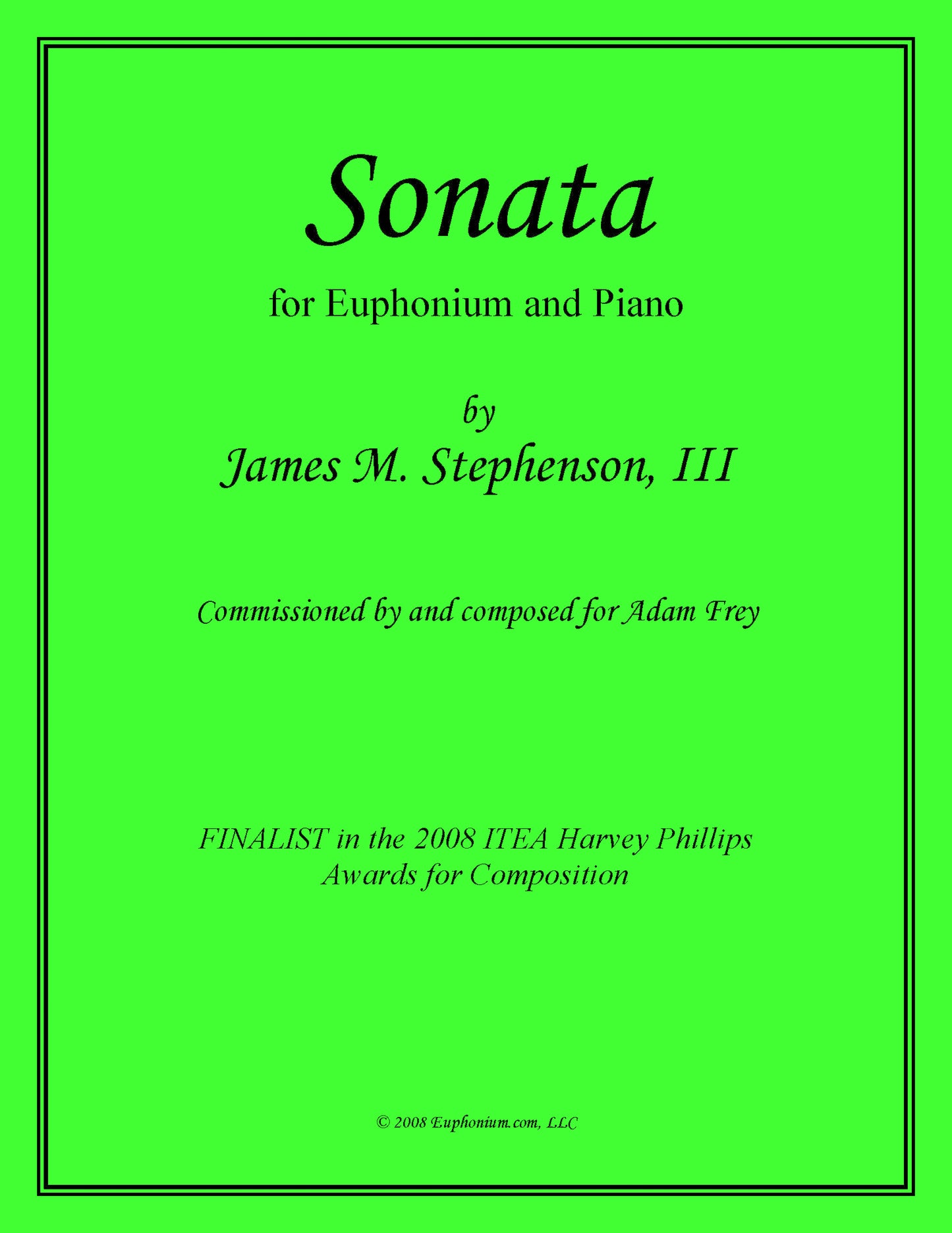 Stephenson, James - Sonata for Euphonium