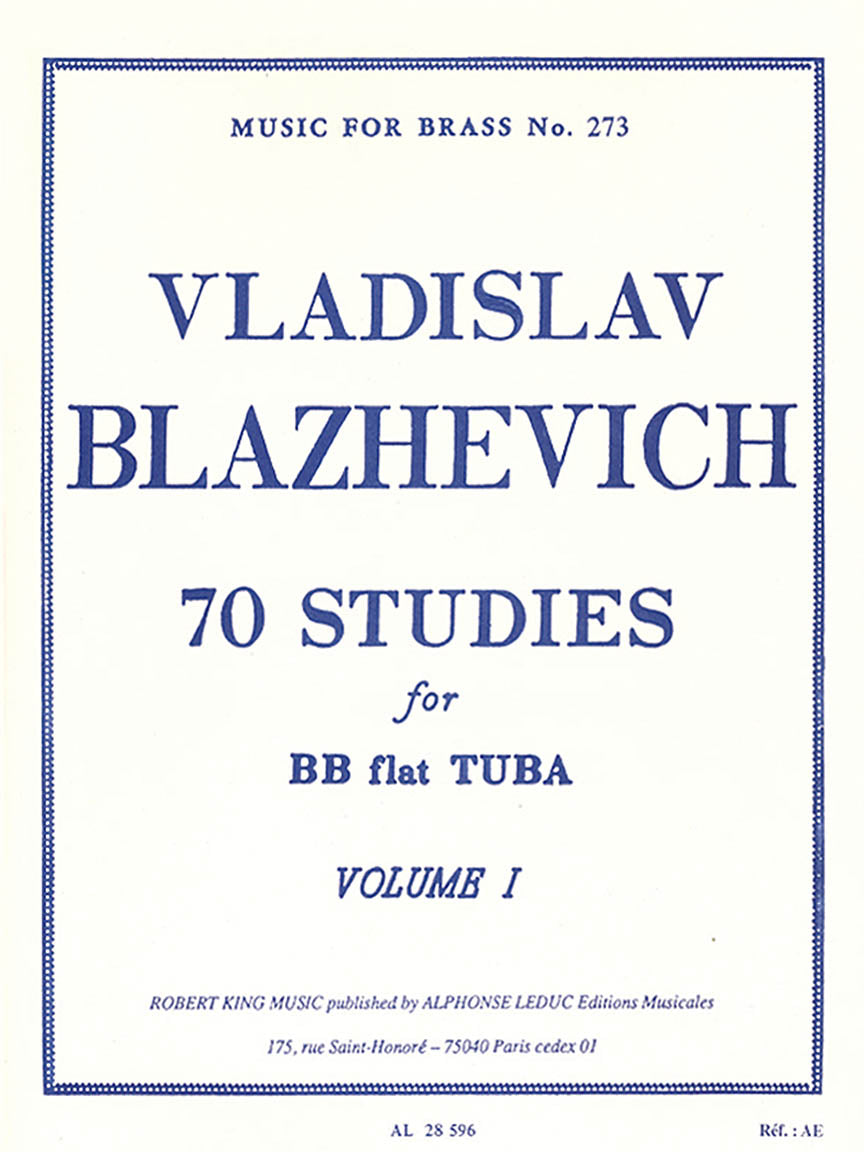 Blazhevich, Vladislav - 70 Studies for BB flat Tuba Volume I