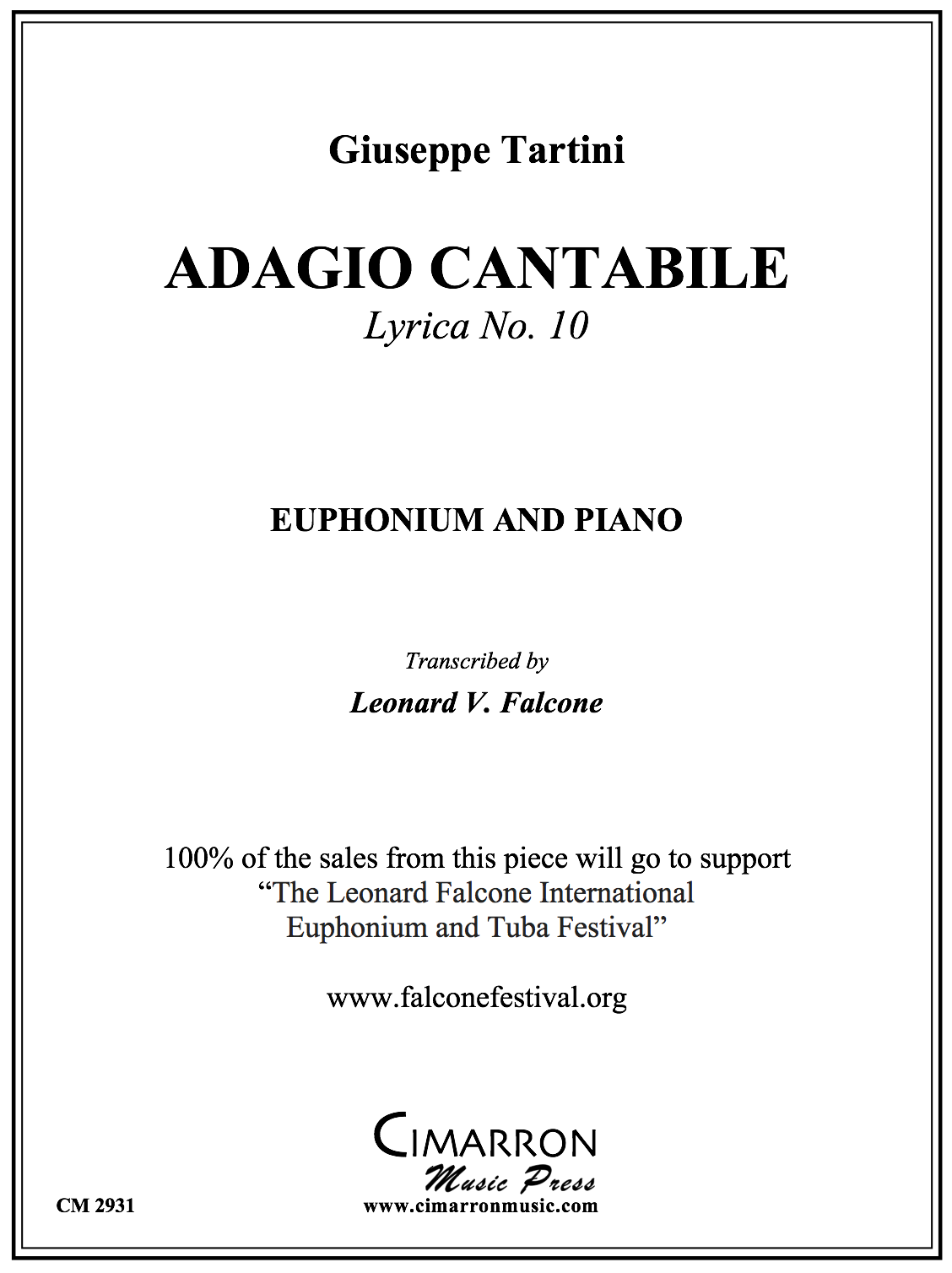 Tartini arr. Falcone - Andante Cantabile (Adagio Cantabile)