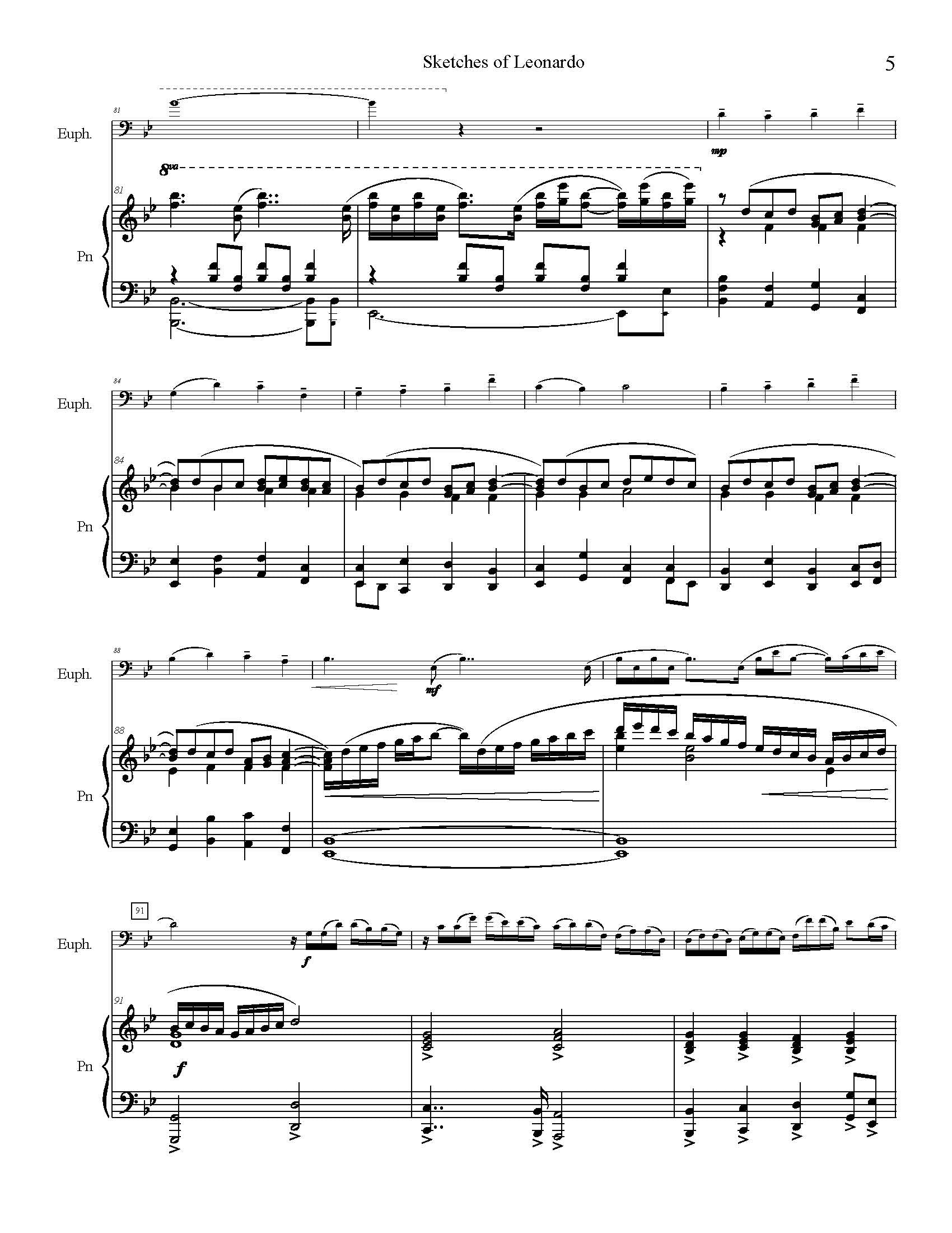 Sample Fein Feinstein, Allen - Sketches of Leonardo – TubaMusic.com & Euphonium.com