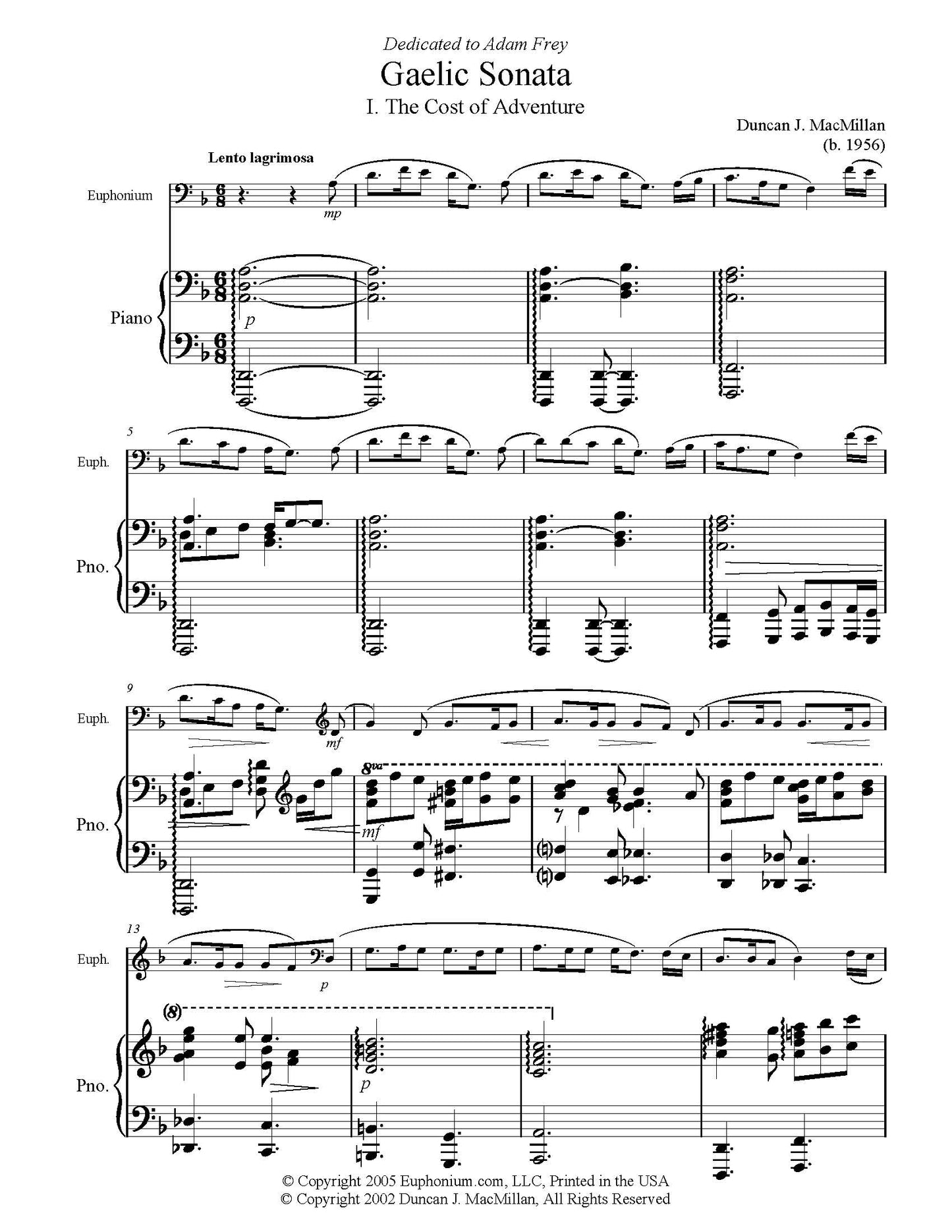 MacMillan, Duncan - Gaelic Sonata