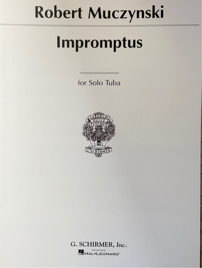 Muczynski, Robert - Impromptus, op. 32