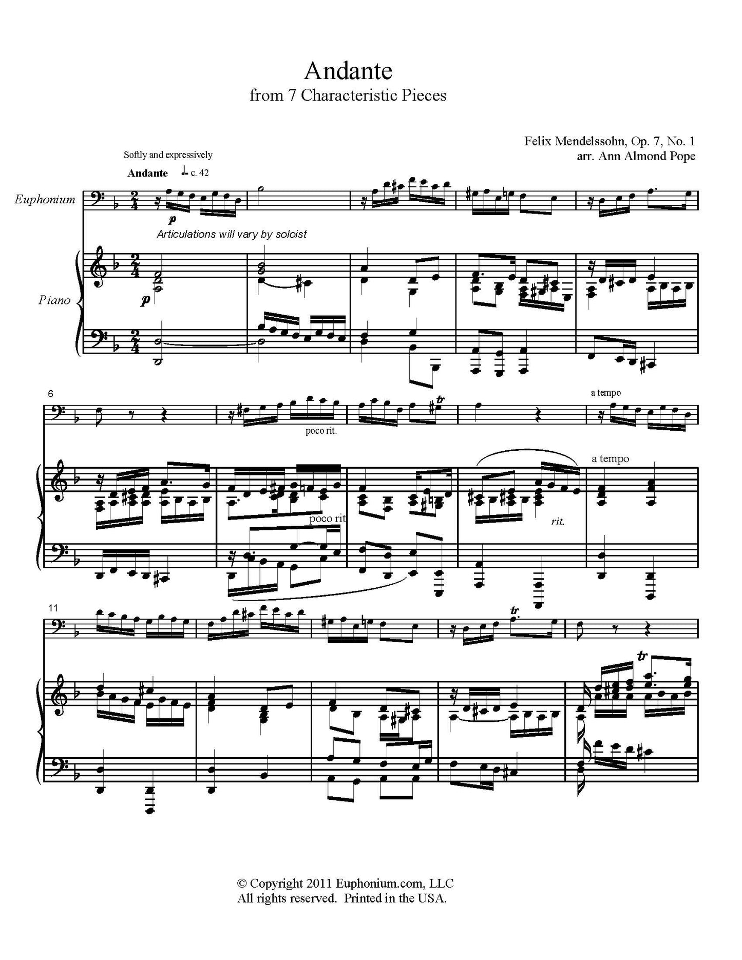 Mendelssohn - Andante